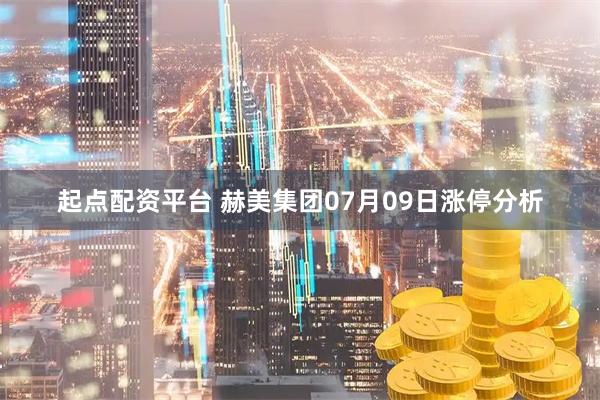 起点配资平台 赫美集团07月09日涨停分析